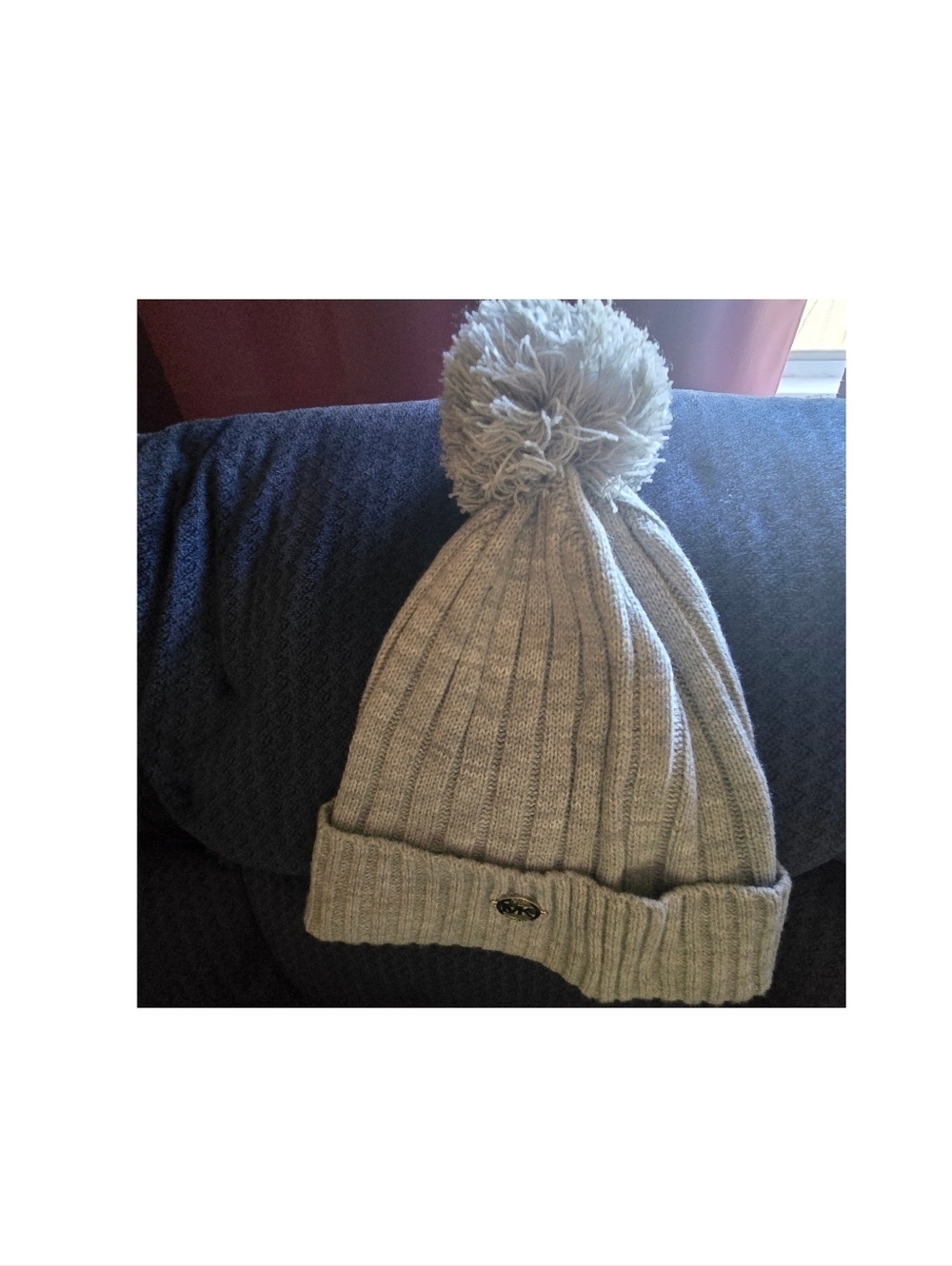 Michael Kors Pom Grey Beanie